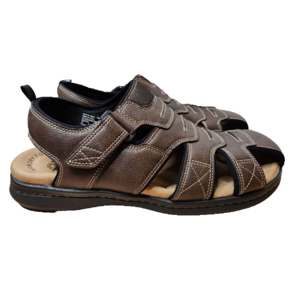 Dockers Seaboard Memory Foam Sandals Men’s 13 Brown NWB